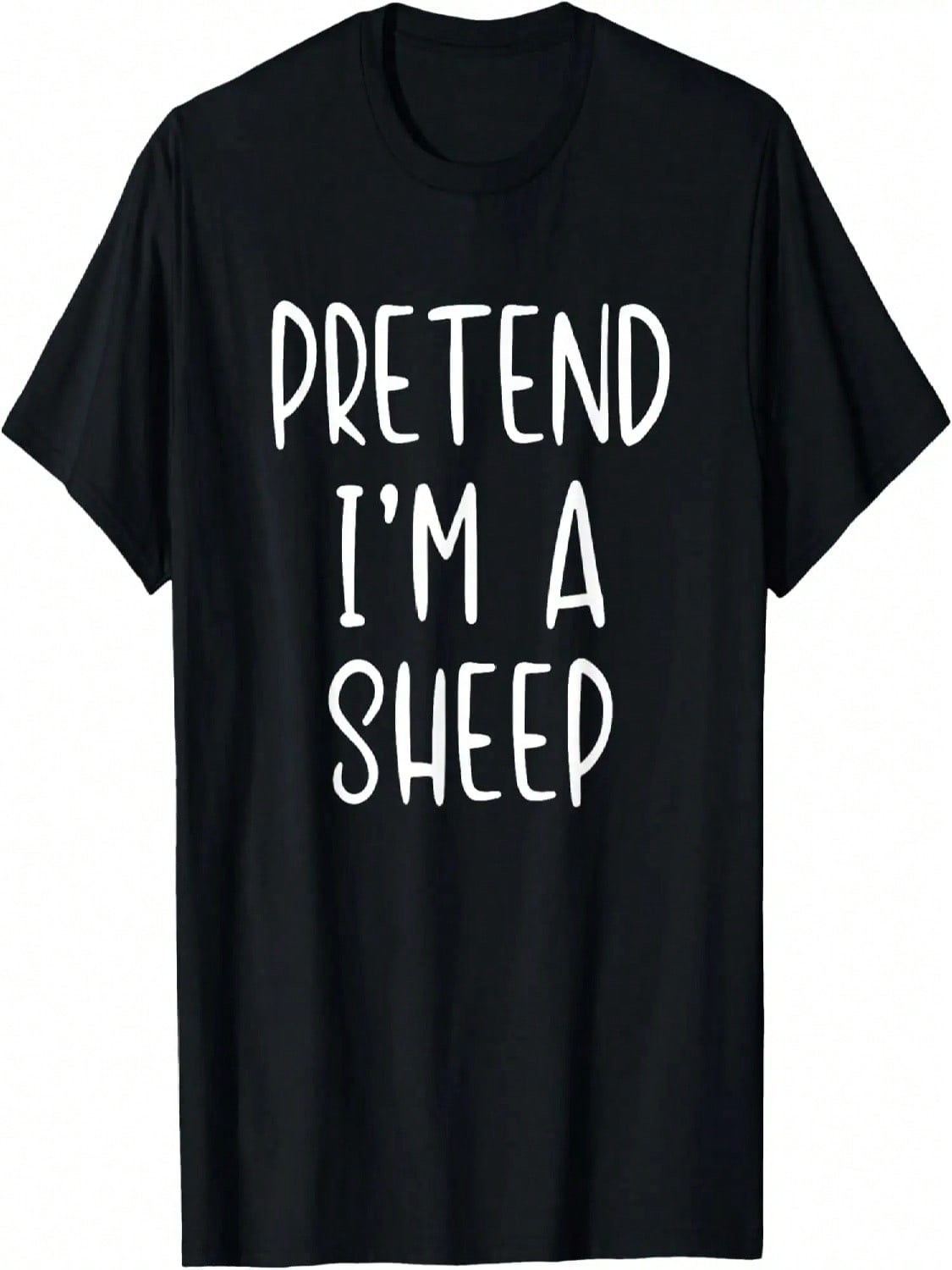 Pretend I m A Sheep Costume Halloween Simple Funny T-Shirt S разноцветный