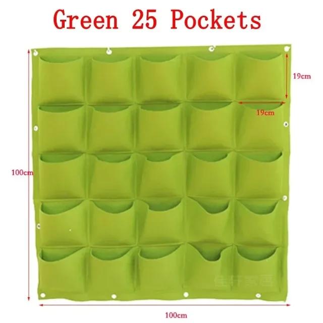 NEU Wandbehangtaschen Pflanztaschen Blumentopf Hausgarten Pflanztasche Garten Pflanzgefäß Vertikal Suculentas Blumentopf Wohnkultur