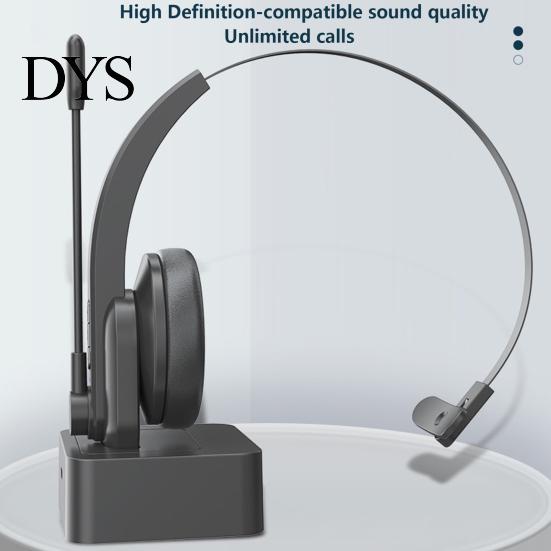 Wireless Earphone Headset Bluetooth-compatible 5.0 Noise Reduction Truck Driver Business Headphone Over Ear with Mic for