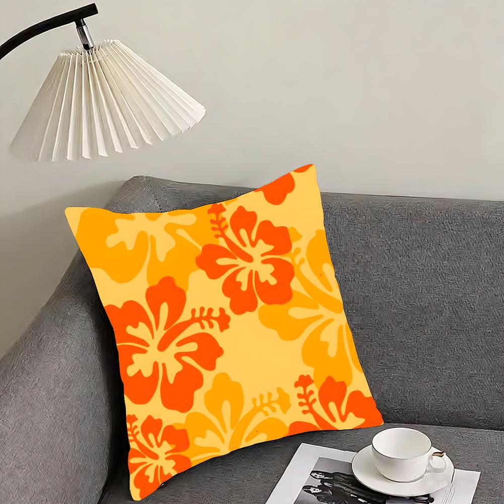 Retro Floral INS Cushion Cover Pillowcase Ultra Soft Skin Friendly Fabric Cloud Like Comfort  Concealed Zipper