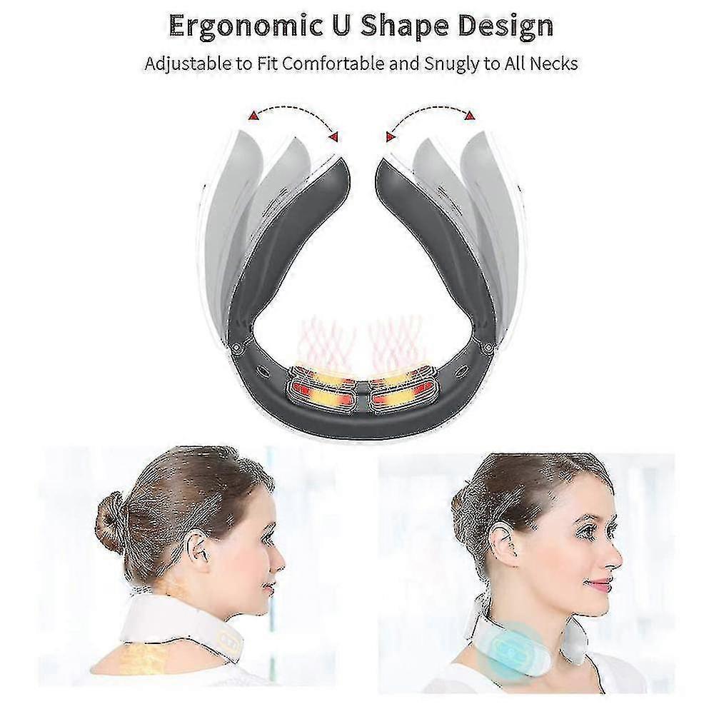 Neck Massager With Heat, Pain Relief With Deep Tissue Hands-free yu
