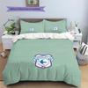 Cardiff City FC Pattern Bedding Quilt Set  Home Decoration  Gift (1 * Duvet Cover + 2 * Pillowcase  Without Core)