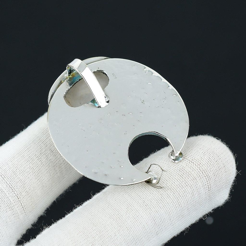 Rainbow Moonstone Gemstone Handmade Pendant, 925 Sterling Silver Pendant, Natural Moonstone Silver Pendant, Moonstone Jewelry For Gift