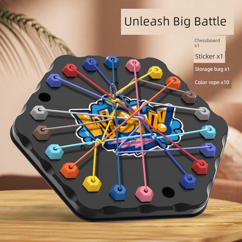 

Подъемная веревка Большой вызов Тренировка мышления мозга Концентрация Битва двух игроков Соревнование Взаимодействие Обучающая настольная игра Детская игрушка The Great Rope-Solving Challenge