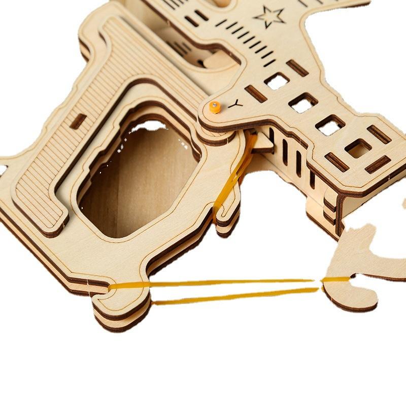 Cross-border New Crossbow 3D Three-dimensional Puzzle Puzzle Assembled Toys DIY Creative Children's Puzzle Toys Wholesale