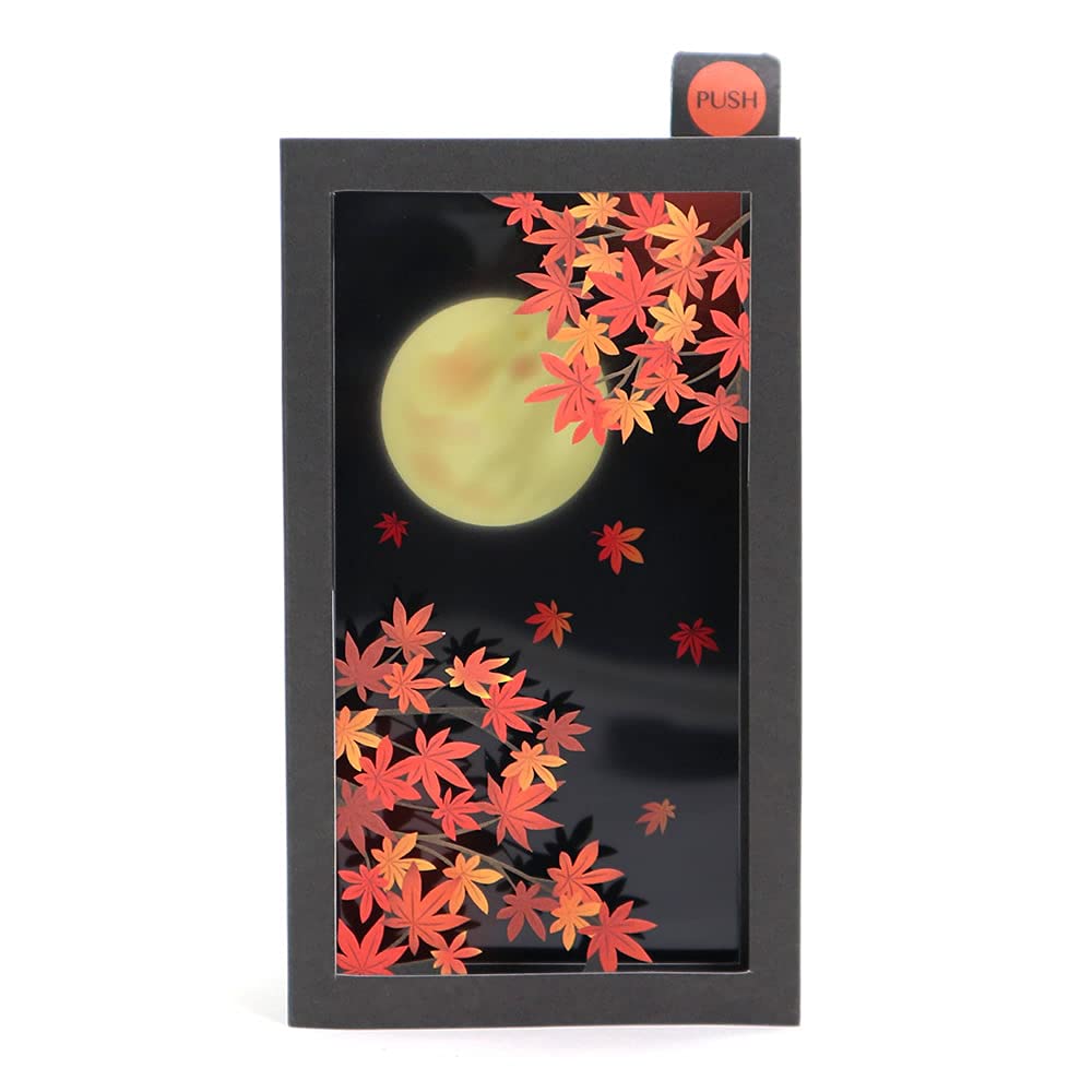 Sanrio Message Autumn Autumn Leaves and Moon Greeting International Shipping JAU SANRIO 013366 Card, - Card, Available, 24-3