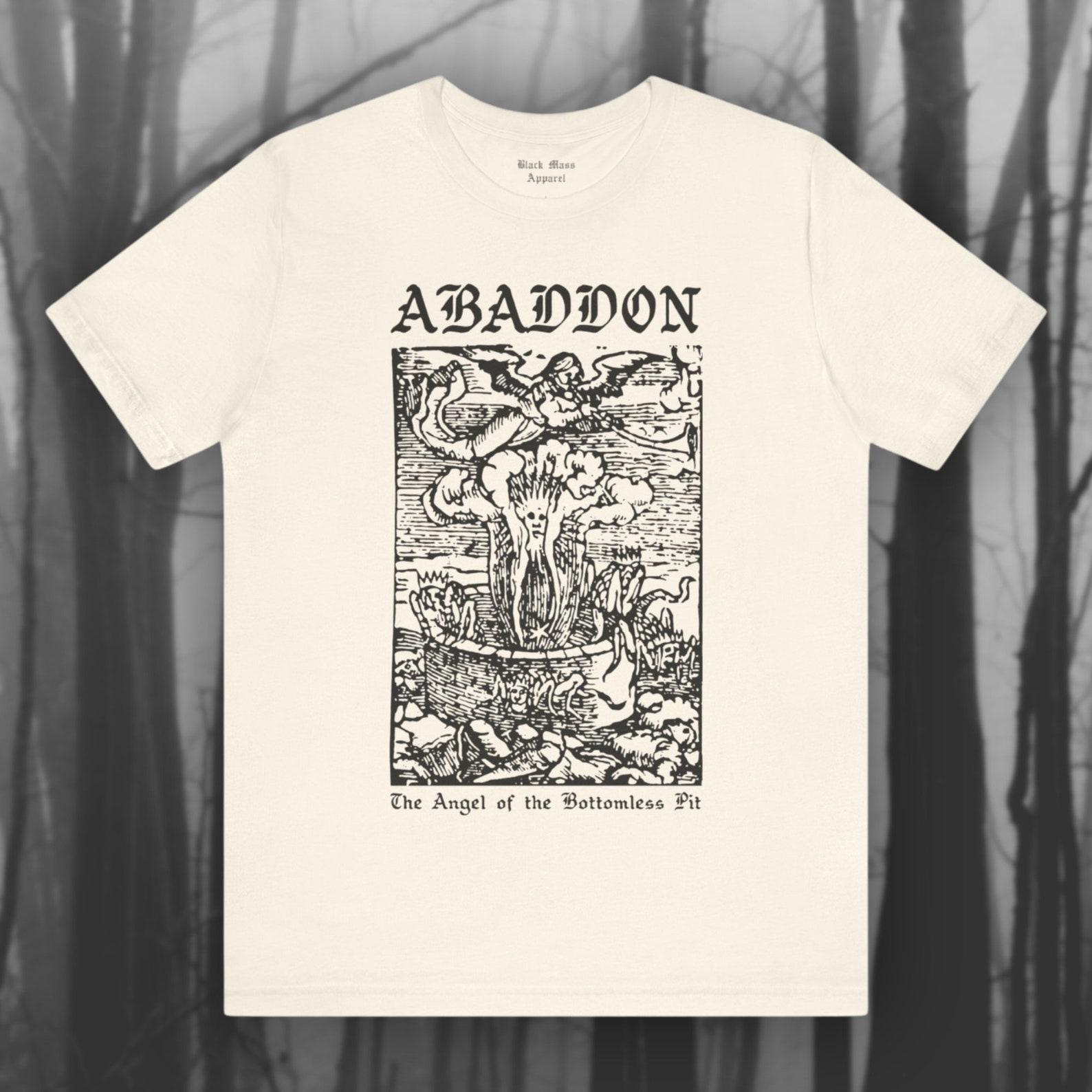 Abaddon, Demonology T-Shirt, Infernal Dictionary Shirt, Demon T-Shirt, Gothic, Witchcraft, Occult, Witchy Unisex Jersey Short Sleeve Tee M