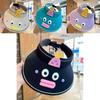 Lovely Quirky Sausage Mouth Sun Hat For Kids Foldable Wide Brim Sun Hat Uv Protection