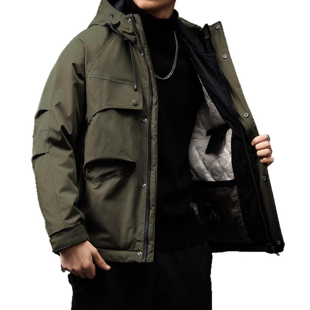 Men's High-End Retro Cotton Jacket: 2025 Autumn/Winter Outdoor & Commuting Essential