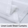 1PC, Outdoor Grommet Top Waterproof Sheer Curtain For Patio, Porch, Pergola, Cabin Decoration