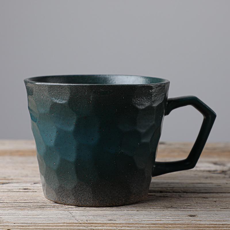 Ceramic Hanging Ear Coffee Cup, Japanese Vintage Handmade Stoneware, Household Large Capacity Water Cup, Mug Teacup