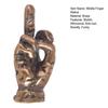 Middle Finger Figurine Brass Gold Freestanding Hand Sculpture Copper Middle Finger Pocket Lucky Charm