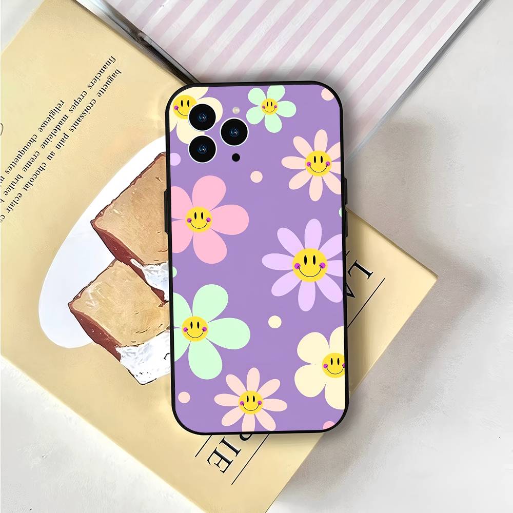 Flower Art For Iphone 17 Air 16 Pro Max 15 14 13 Full Cover Anti-Shock MagSafe Cover