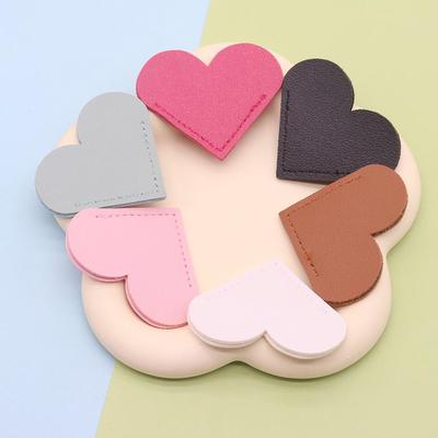 Heart Leather Bookmark Corner Clips: Non-slip, Moisture-proof Reading Tool