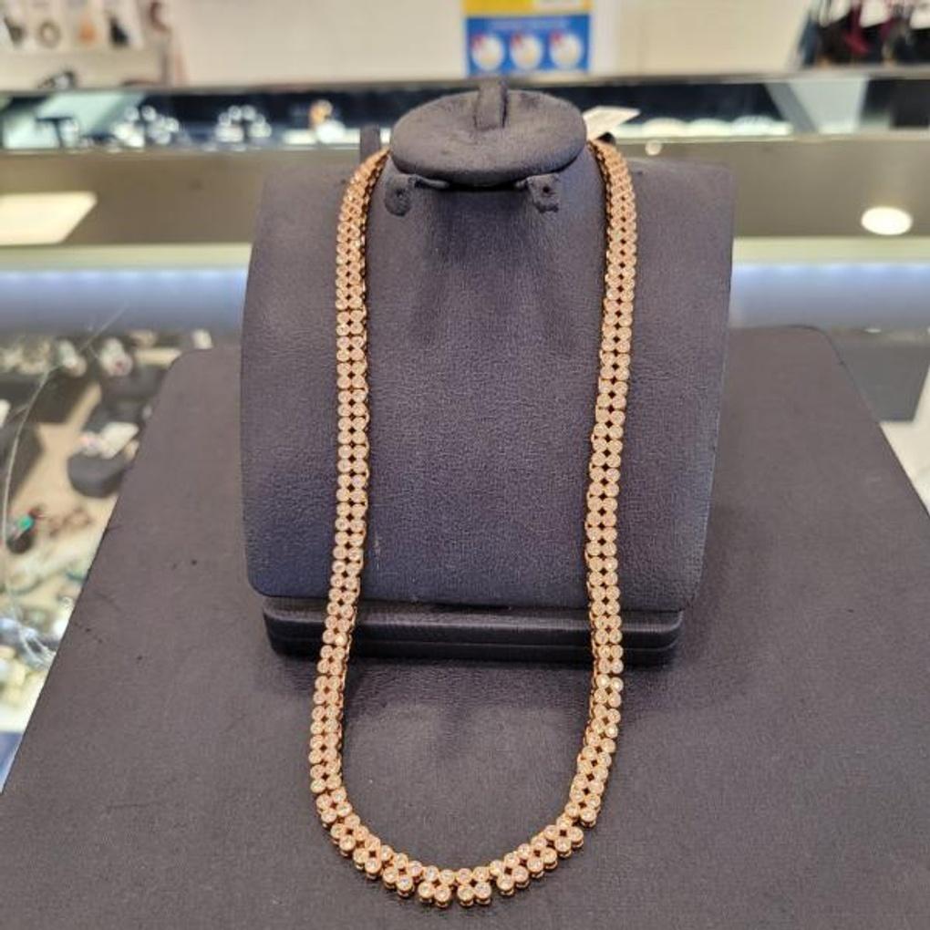 Atria Double Chain Tennis N Necklace AAANETN0002WHF