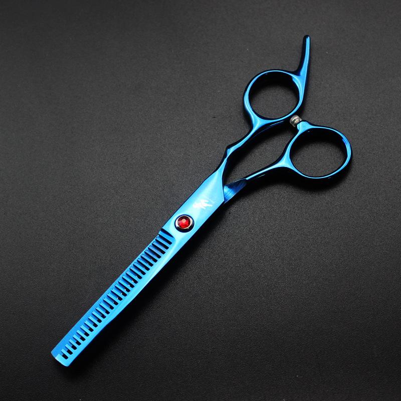 6.0 Inch Black New Professional Hairdressers Hair Scissors Japan 440C Barber Big Cutting Scissors Thinning Shears Hair Clipper