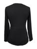 European & American 2025 Autumn/Winter Women's Solid Color Long Sleeve V-Neck T-Shirt