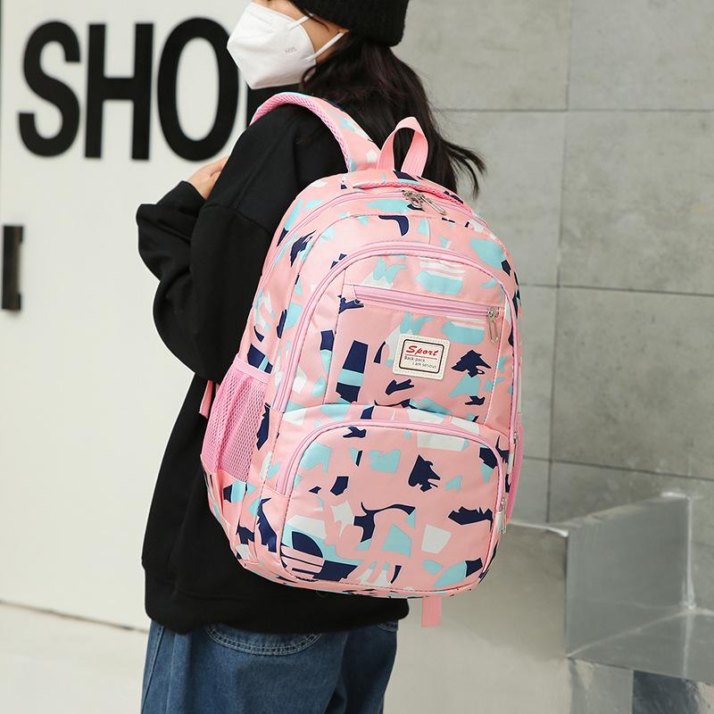 Fresh and sweet wind student schoolbag large capacity cute girl backpack junior high school student Japanese girl backpack
