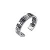 Style Korean Trendy 925 Silver Ring For Women Open Adjustable Finger Jewelry Elegant