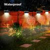 EROCK 8 Pack Solar Deck Lights, LED Solar Step Lights Waterproof Solar Lamp Outdoor Lighting for Stair, Deck, Patio, Yard, Pathway, Fences, Driveway