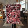 SK Slavia Praha, Coperta in Flanella con Fantasia, Alta Qualità, Confortevole per Tutte le Stagioni, Arredamento per la Casa, Calore e Comfort, Perfetta per Regali.