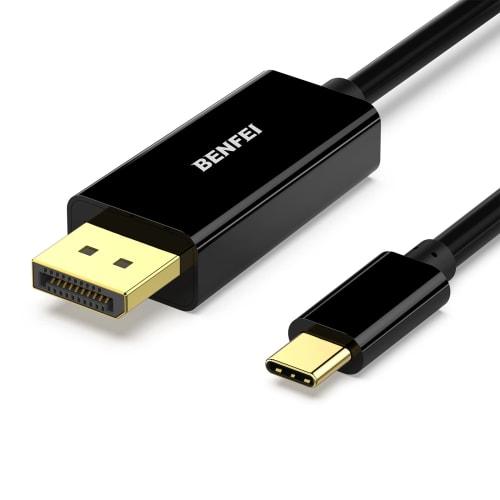

BENFEI 3m USB Type C to DisplayPort Cable [8K@60Hz 4K@144Hz 2K@240Hz UHD Video Output] Type C to DisplayPort Conversion Adapter Thunderbolt 3/4 Compat