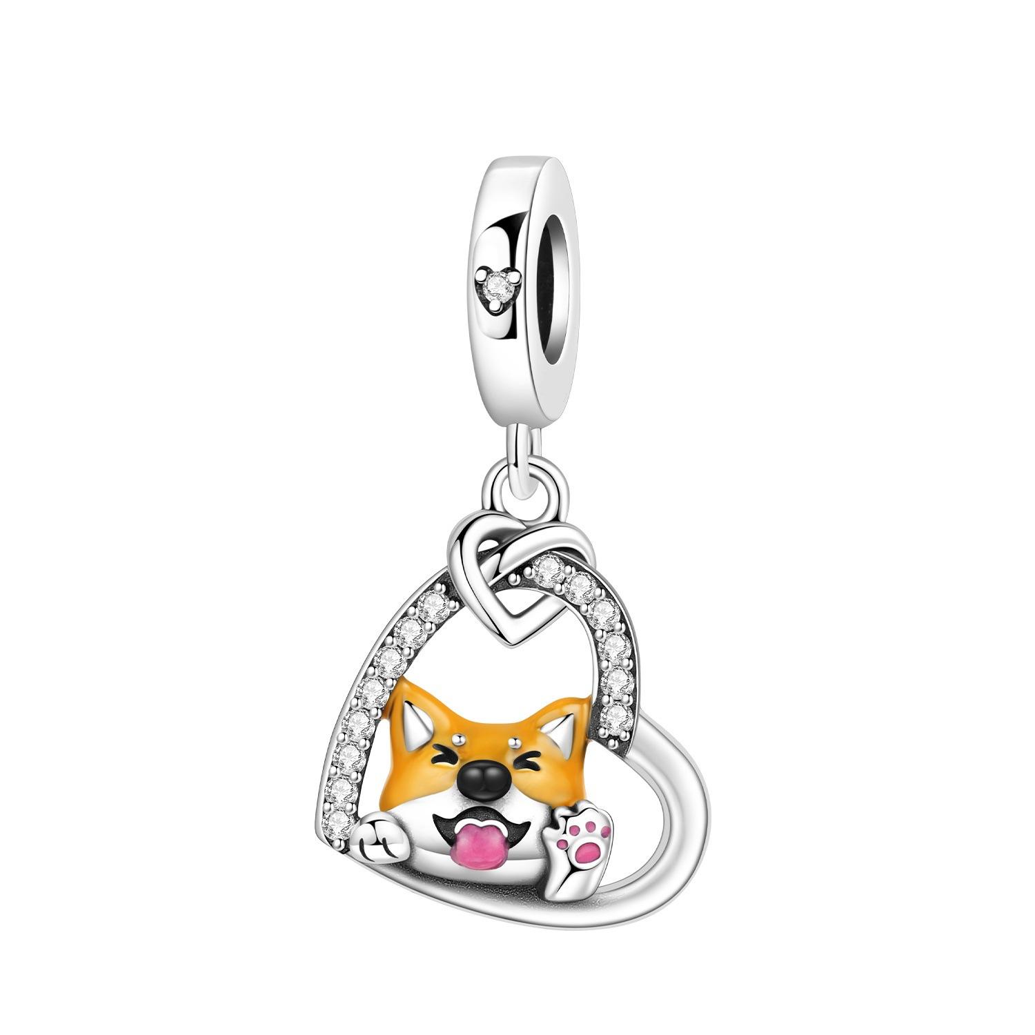 

DIY Pet Cat And Dog Charm Bead Bracelet Necklace Jewelry Making Accessories