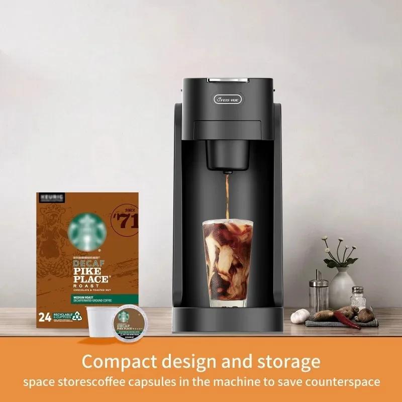 Mini Portable Coffee Maker Machine Multi-functional Purpose Home Mini Automatic Espresso Machine Capsule/powder Dual