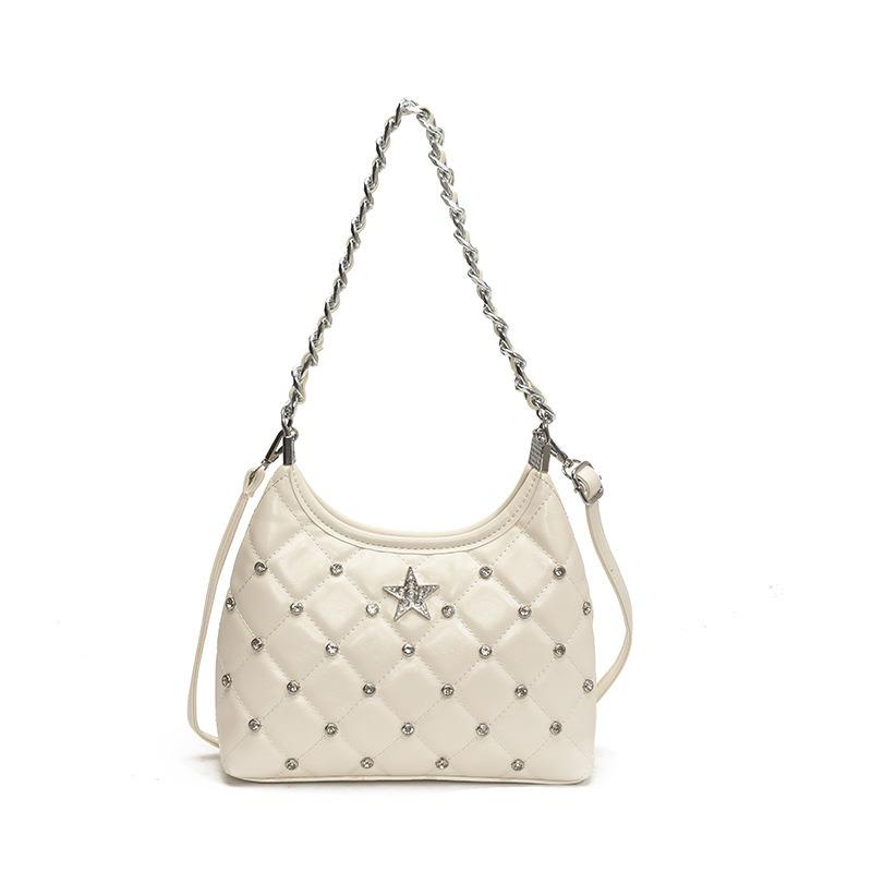 Fashion diamond chain bag women's summer new commuter versatile underarm bag shoulder messenger bag