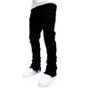 Men's Casual Mid-Rise Washed Trousers Retro Straight Slim Fashion Jeans