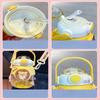 820ml Kids Water Sippy Cup Cartoon Water Bottle With Straw and Handle Portable Drinking Bottle Cup for Children Student School Sports Water Bottle