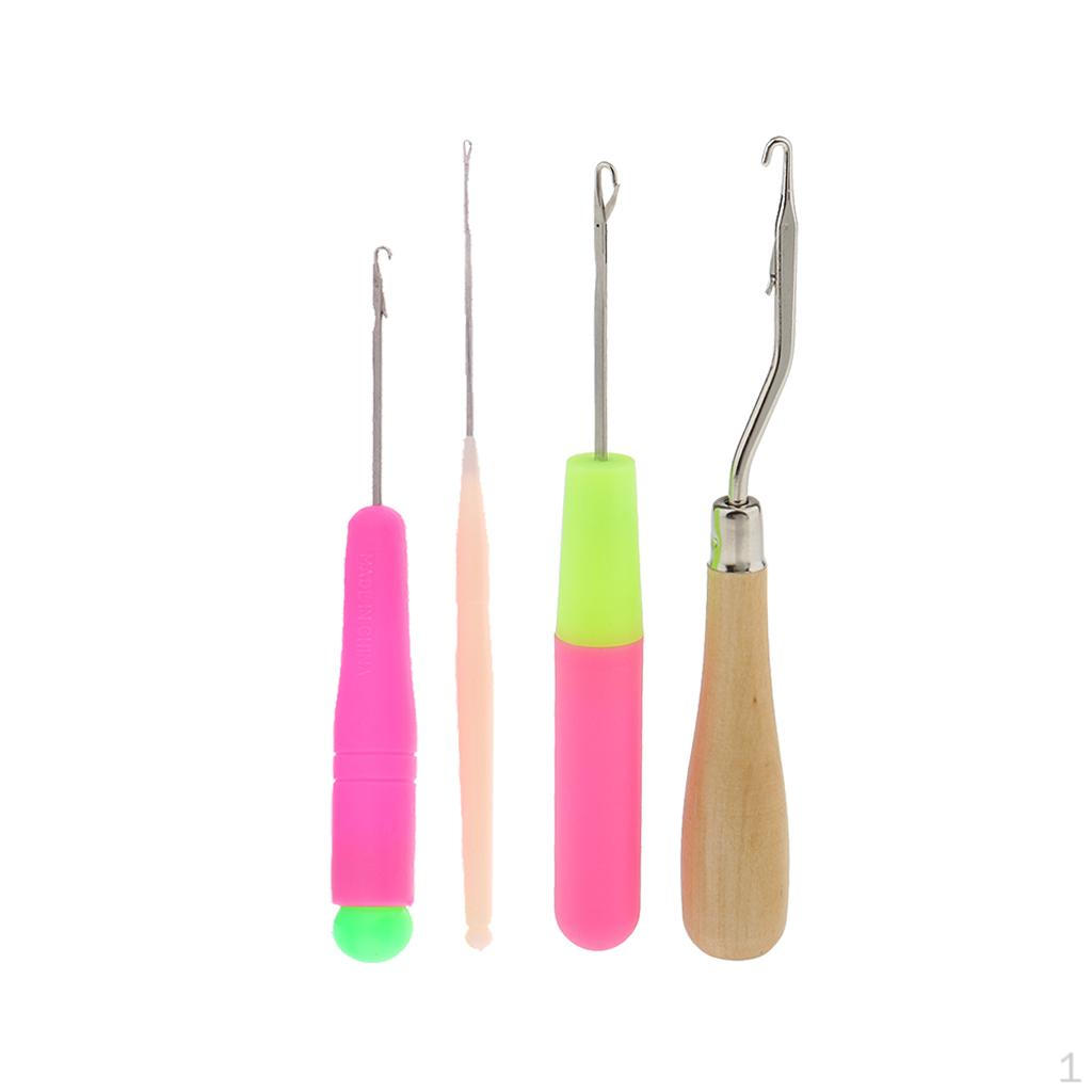 4 Pieces//Plastic Crochet Latch Hooks Hair/