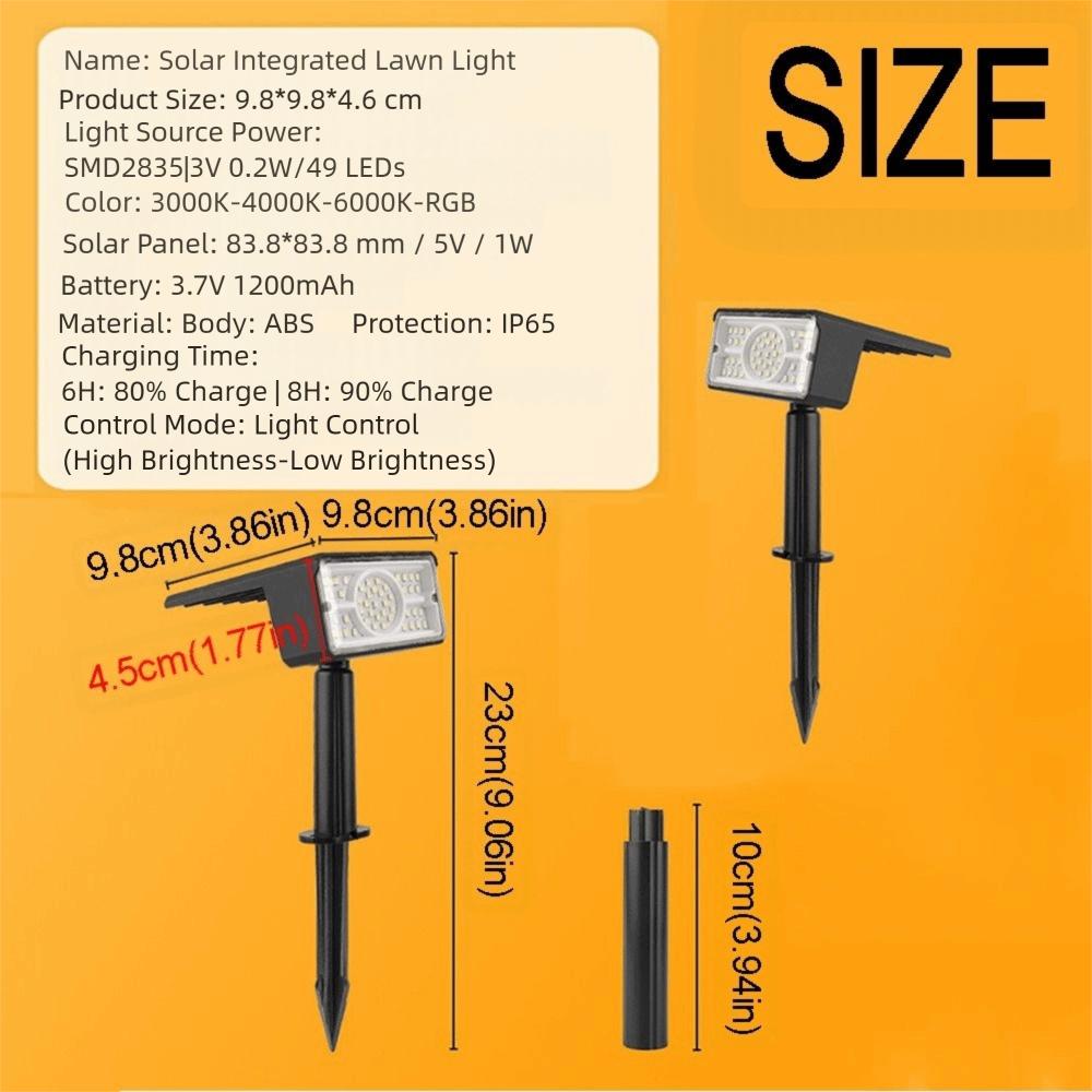 Automatic Light Sensor Solar Garden Light 49LED Solar Landscape Light  Yard Decoration