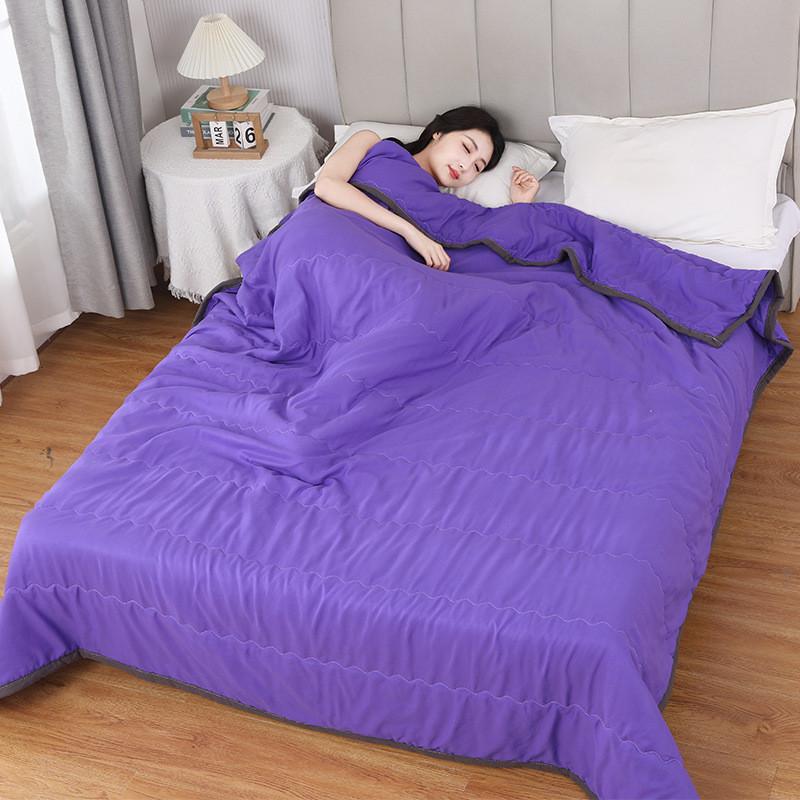 Couette d'été en coton lavable à l'eau avec teinture active pour chambre à coucher et dortoir