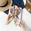 Fresh And Sweet Flower Silk Scarf Square Scarf Women'S Literary And Decorative Headscarf Square Scarf High-End Silk Scarf Thin