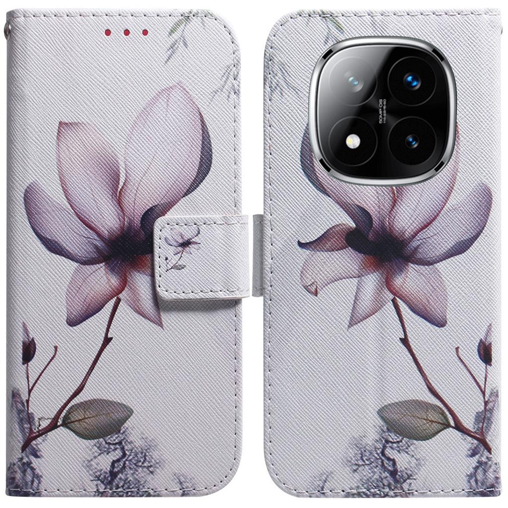 For Xiaomi Redmi Note 14 Pro 5G/Poco X7 5G Wallet Case Pattern Print Leather Phone Cover