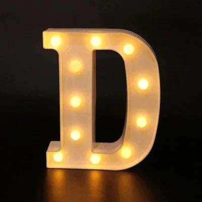 Wedding Decorative Name Number letters LED Lights Luminous Number Lamp Party Baby Bedroom Decoration Home Night Light