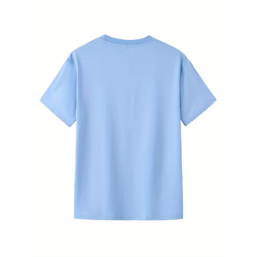 Cotton Summer Men's 100% Pure Cotton Casual Loose Plus Size Cross Creative Printed Sports Comfortable Round Neck Short Sleeved T-shirt