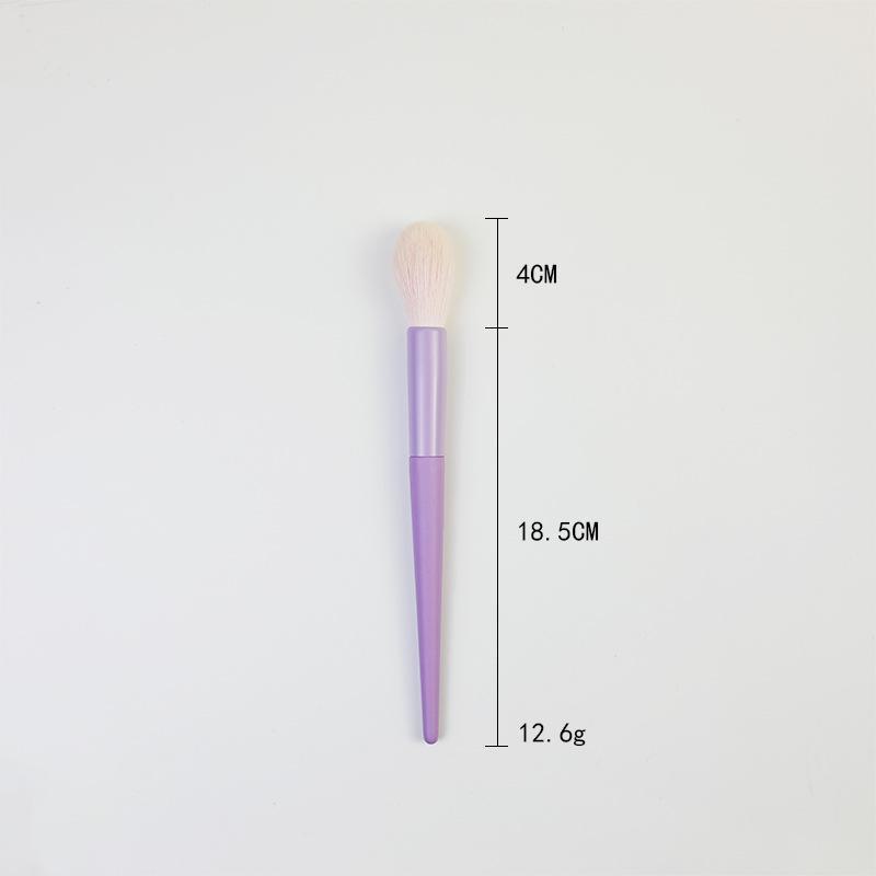 Small Purple Potato 11-Piece Makeup Brush Set: Includes Loose Powder and Eye Shadow Brushes - Beauty Tools Collection