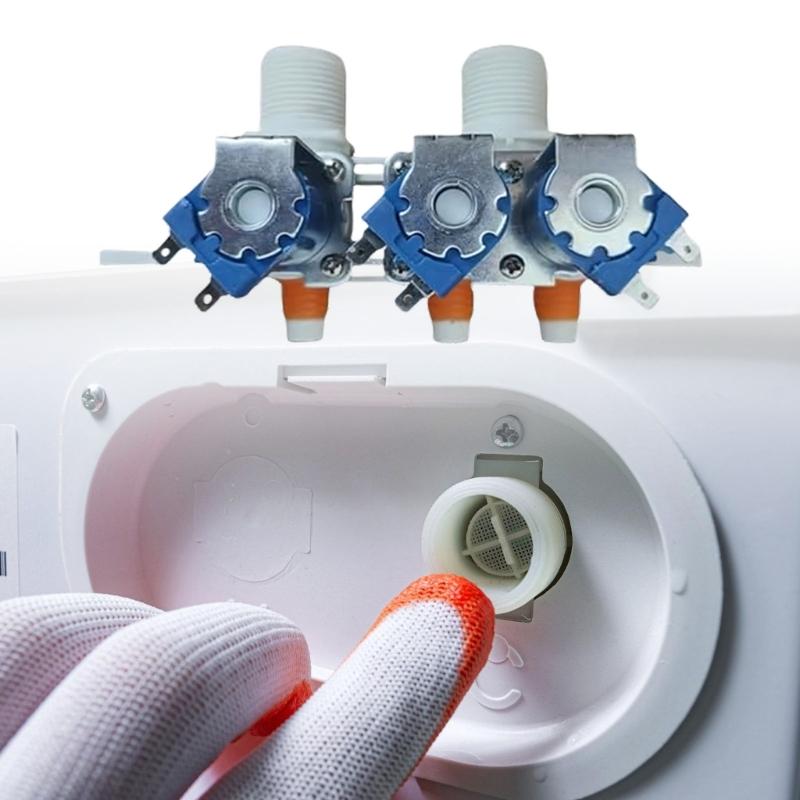 Washing Machine Water Inlet Valves 2 Input 3 Output Design Water Valves for 334903220309 Washers Part Easy To Install