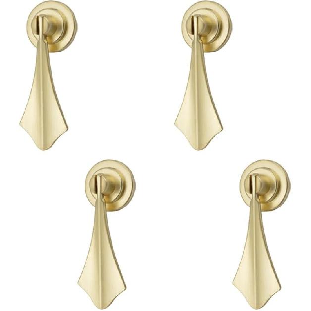 

TopHomer 4 шт. антикварные ручки-капли из цинкового сплава, винтажная декоративная ручка-скоба для ящика, комода, гардероба(стиль А020) A020