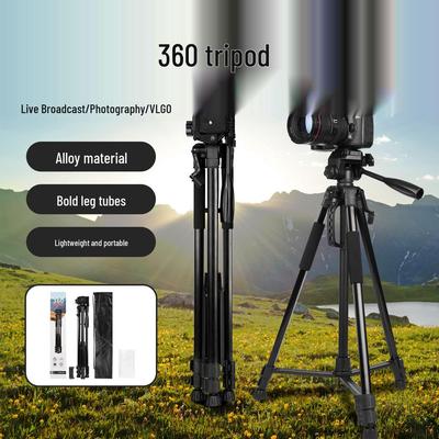 360° Camera & Projector Tripod for Photography, Telescope, Selfie & Live Broadcast