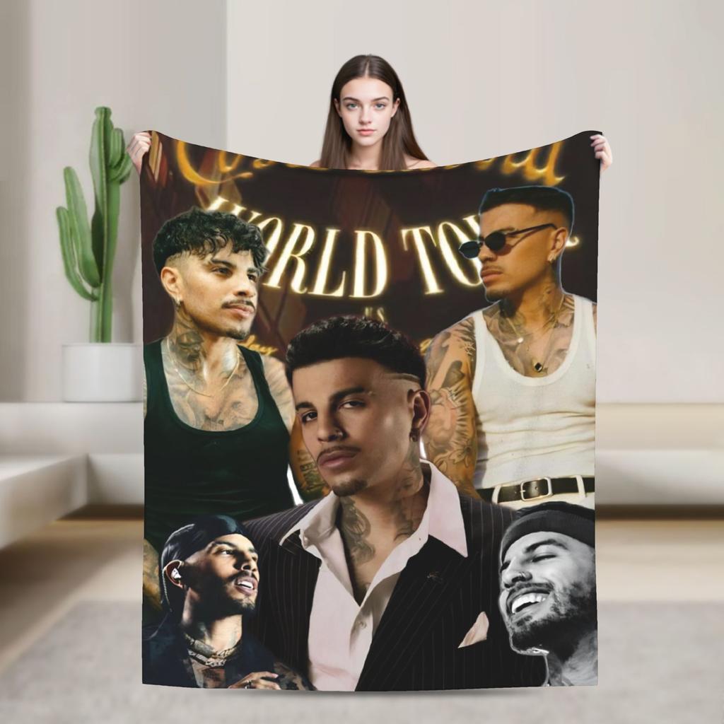 Rauw Alejandros  Blanket  Travel Flannel Throw Blanket For Couch Chair Soft Design Quality Bedspread Gift Idea