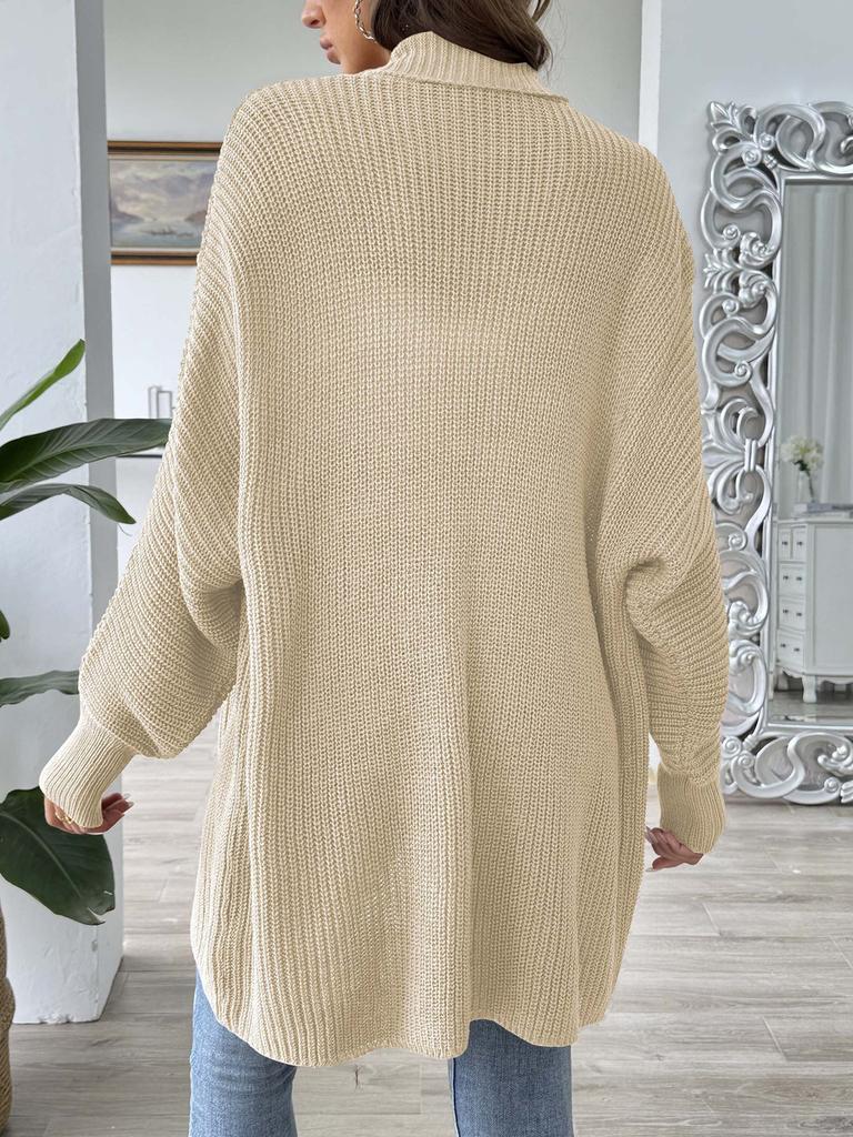 Women's Wool Sweater Fall Winter New Style Outerwear Women's Casual Fashion Loose Knit Cardigan