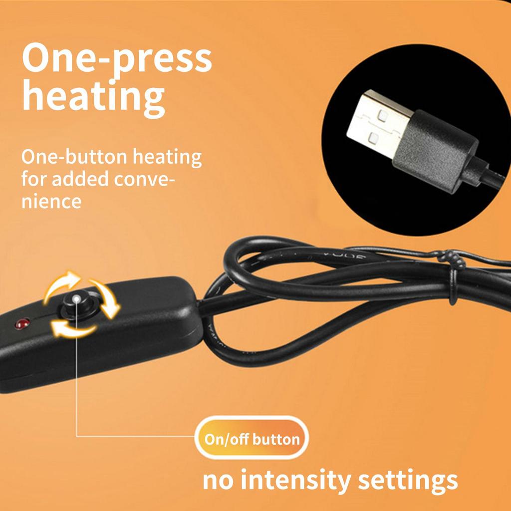 Car Heated Seat Cover Automotive Chair Warming Device With Non-Slip Bottom Warming Seat Cover For Car Cold Weather For Suv Rv