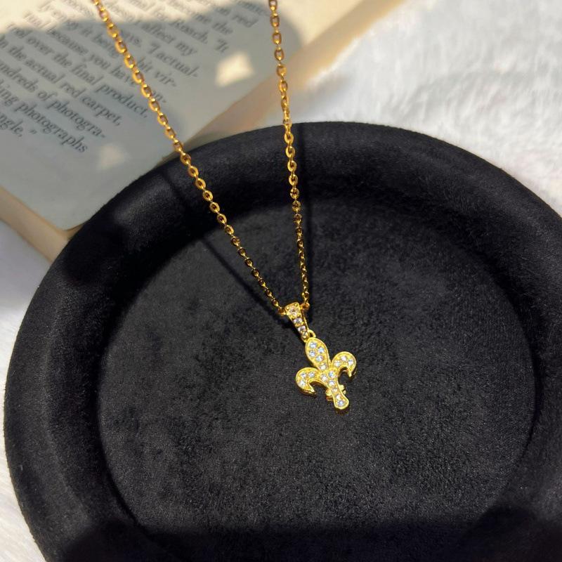 

Итальянский ретро набор: колье и браслет с ирисами, высококлассный дизайн, модные и простые универсальные украшения, наличие на складе