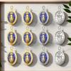 10 Colgantes de la Medalla Milagrosa Llavero Collar o Rosa Colgante Cristiano Católico Colgante de la Virgen con Anilla