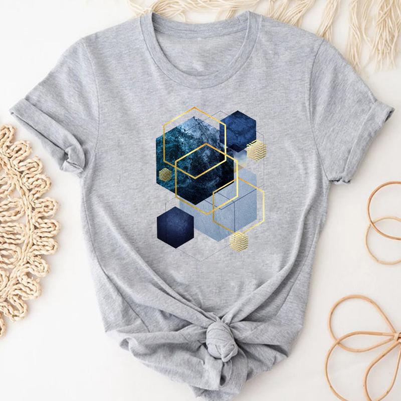 (Asian Size) Watercolor Feather Vintage Bird Women Print Short Sleeve Tee Top Fashion Tshirt Clothing Casual Summer Lady Female Graphic T-shirt