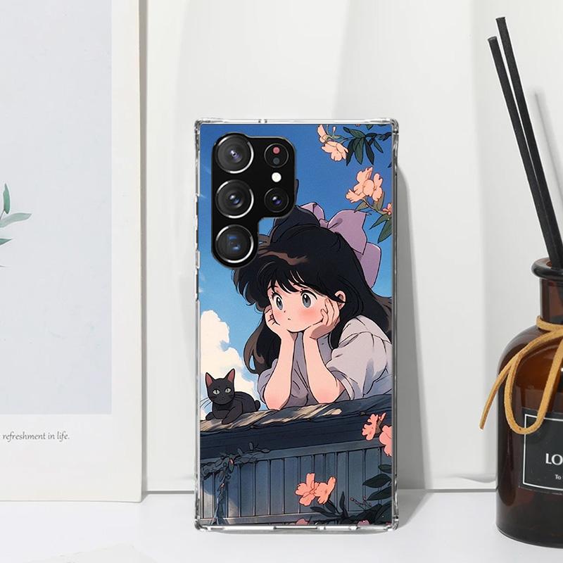 Cute Anime Ins Girls Animal Cat Phone Case For Samsung Galaxy S26 S25 Edge S24 FE S23 S22 Ultra S21 Plus S20 + Art Fundas Back C