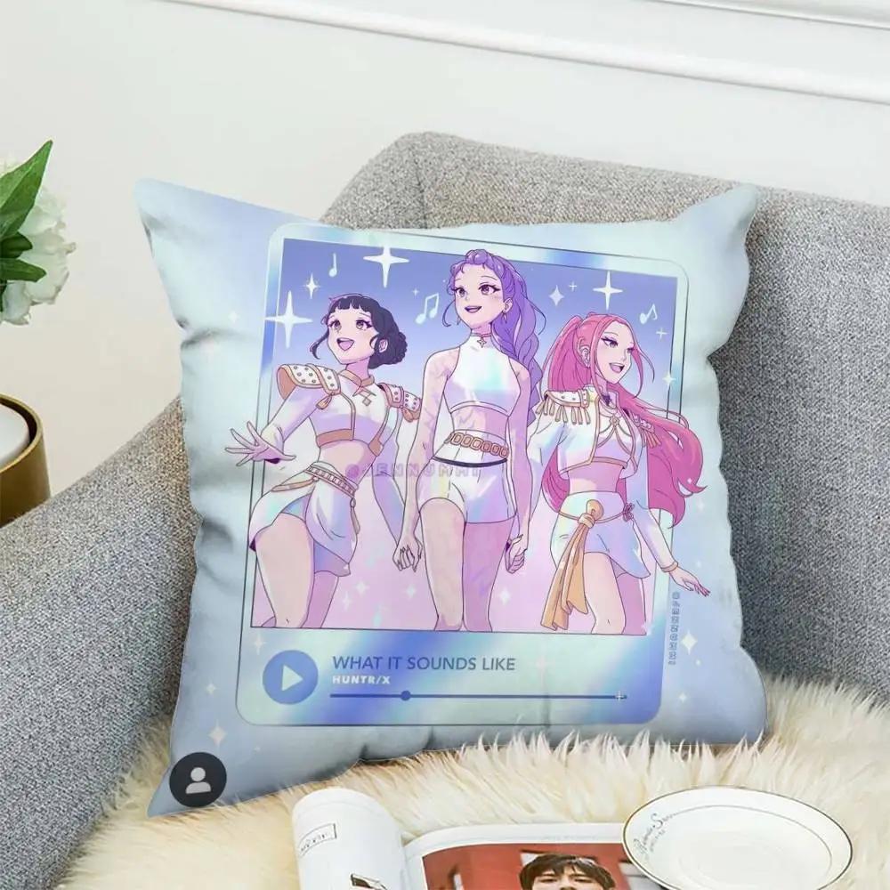 Kpop Demon Hunters Huntrix Pillowcase Things for the Room Body Pillow Cover Decorative Pillowcases Personalized Gifts Anime Home